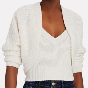 INTERMIX SAMMIE CASHMERE-BLEND SHRUG SET